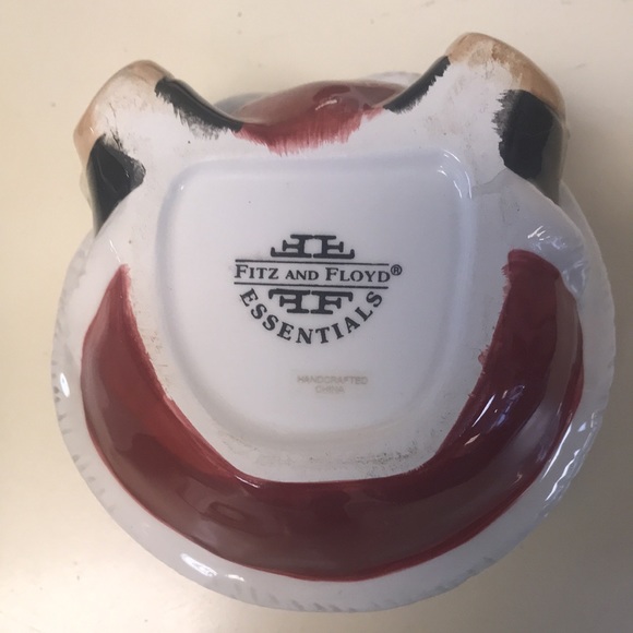 Fitz & Floyd Plaid Santa Candy Jar - Picture 8 of 11